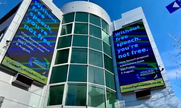 The VFF billboard on RNZ