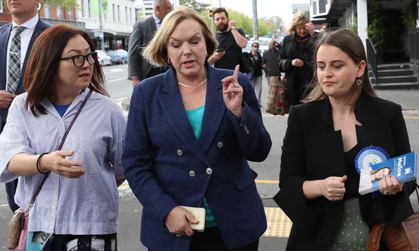 National Leader Judith Collins Campaigns In Auckland