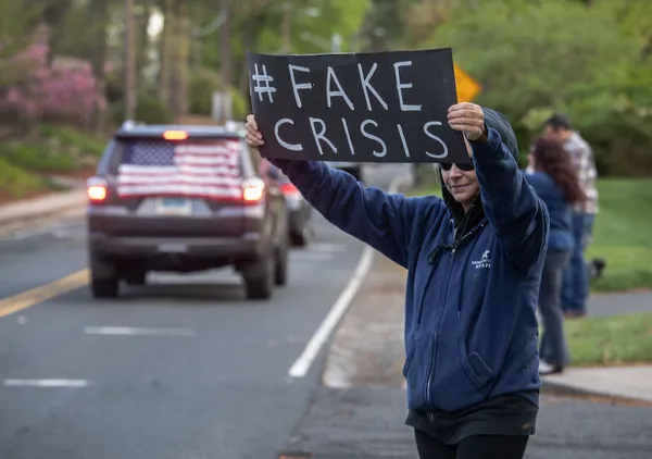 Protestors Rally At Connecticut State Capitol Against COVID-19 Stay-At-Home Order