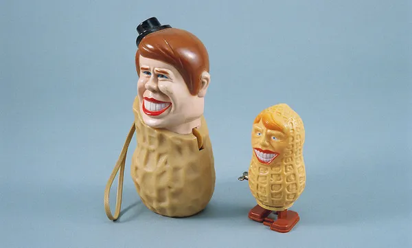 Novelty Jimmy Carter Radio and Wind-up Toy