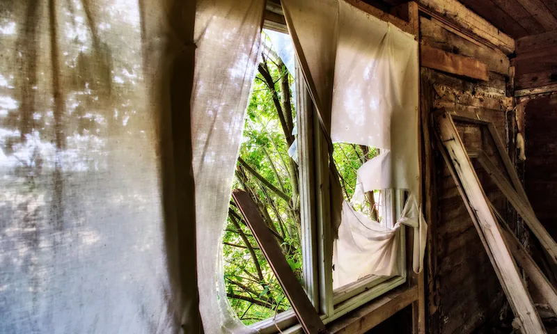 Interior Of Abandoned Home