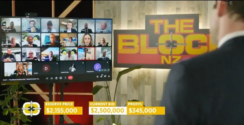 The auction room