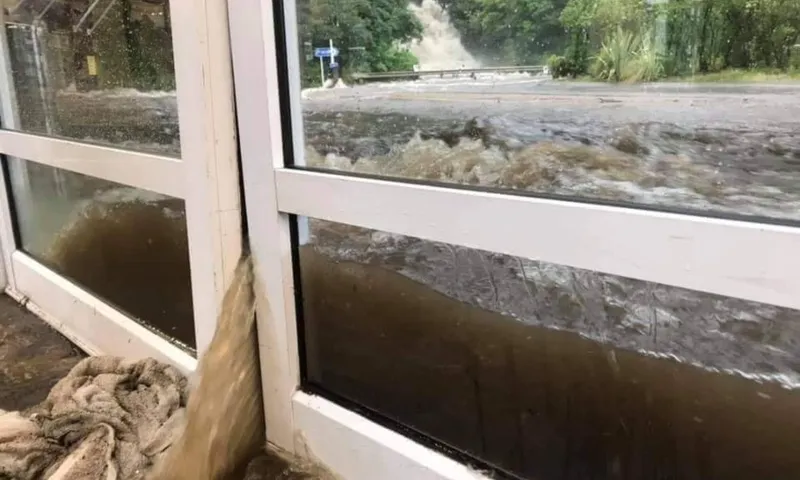 floodwaters milford visitor terminal via facebook emergency management southland