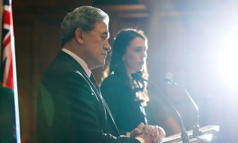 Winston Peters Jacinda Ardern getty