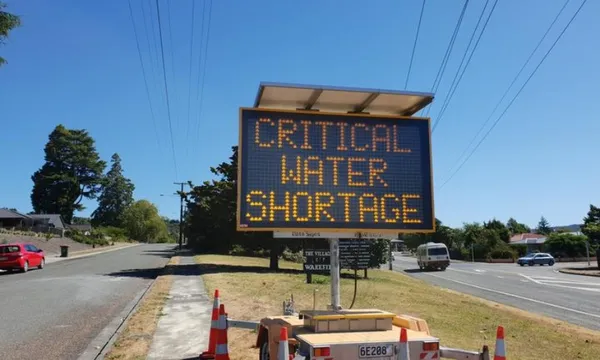 water shortage sign rnz jonathan mitchell