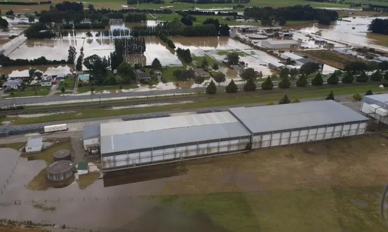 mataura flooding from the air rnz katie todd