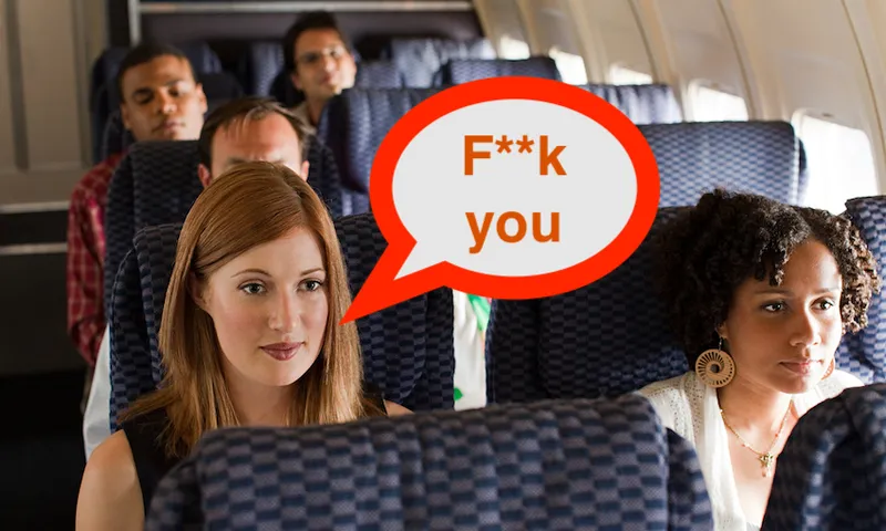 Passengers on an airplane