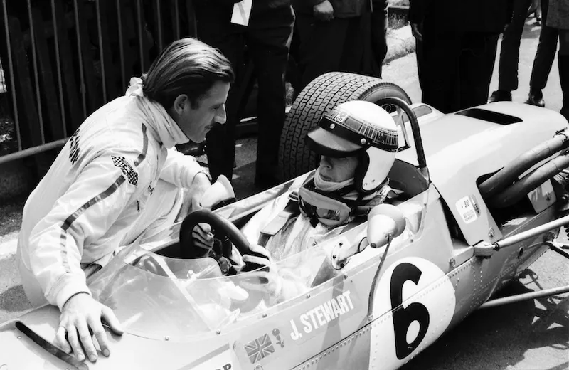 A race in Spain for Jim Clark and Jackie Stewart