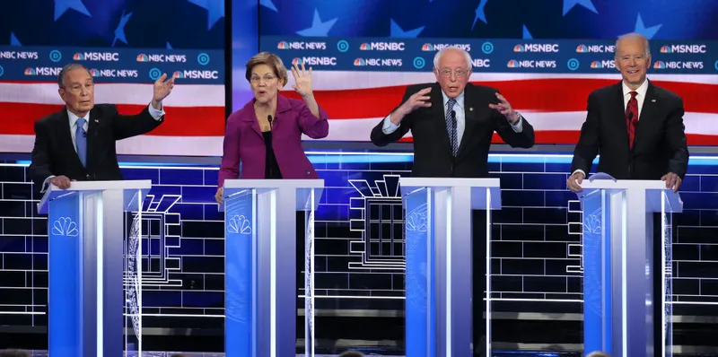 Democratic Presidential Candidates Debate In Las Vegas Ahead Of Nevada Caucuses