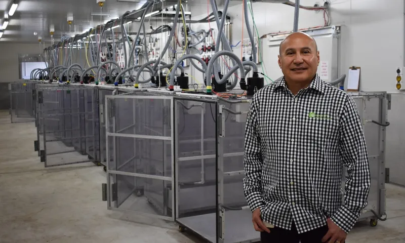 Dr David Pacheco at AgResearch facility Palmerston north Alex Braae