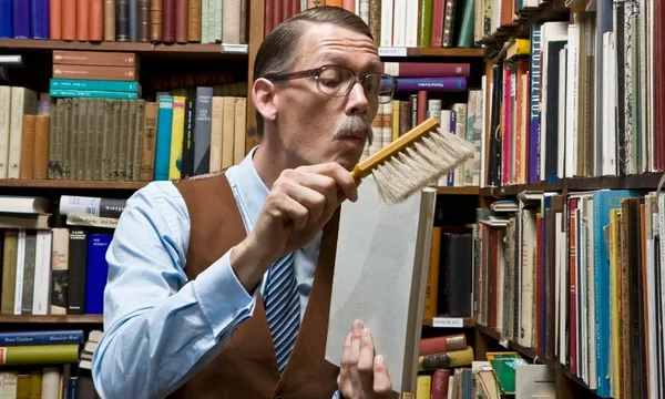 cleaning books