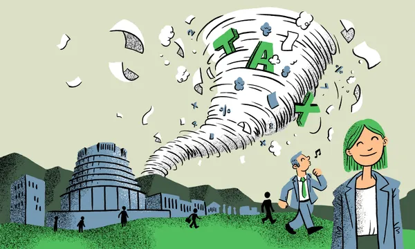 Tax is coming! (Image: Toby Morris).