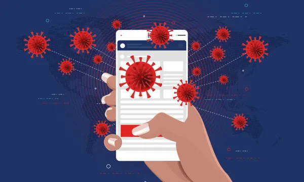 Tracking corona virus outbreak and people’s location stock illustration