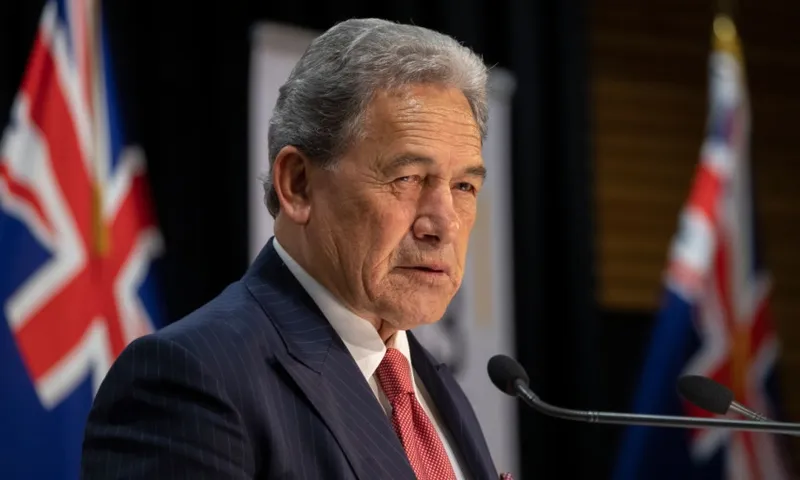 Winston Peters foreign policy speech april getty