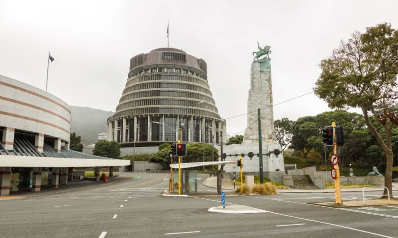 the beehive in wellington parliament lockdown getty