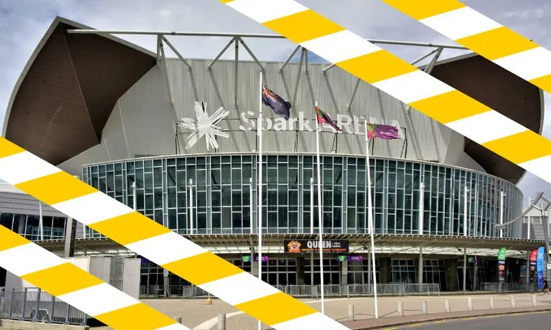 spark arena with covid stripes