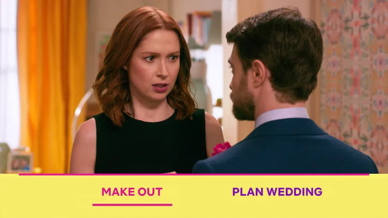 UNBREAKABLE KIMMY SCHMIDT KIMMY VS. THE REVEREND (L TO R) ELLIE KEMPER as KIMMY SCHMIDT and DANIEL RADCLIFFE as FREDE...