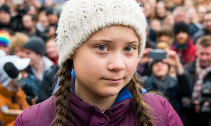 Climate activist Greta Thunberg in Hamburg