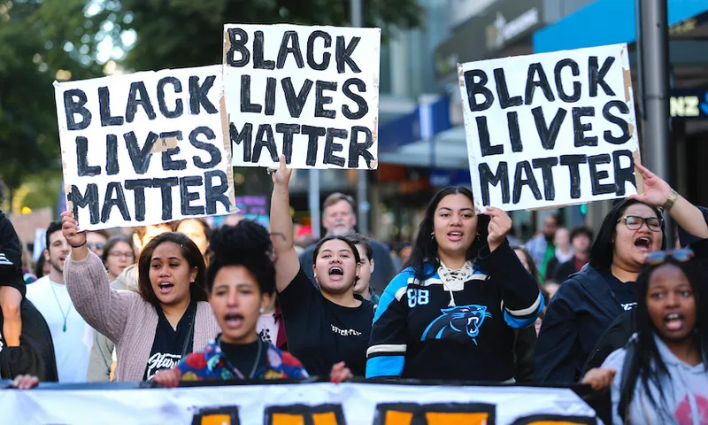 New Zealanders Rally In Solidarity With Black Lives Matter Movement