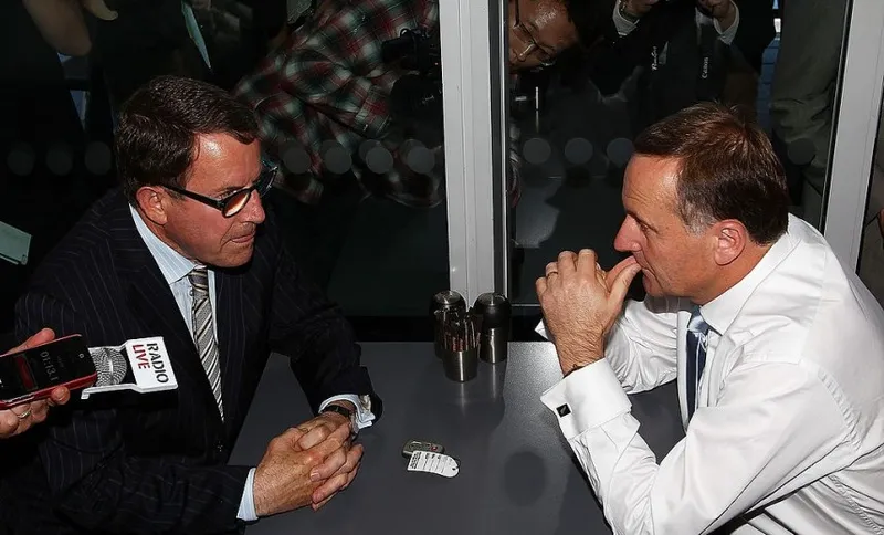 John Key and John Banks at the Urban Cafe