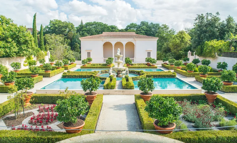 The Italian Renaissance Garden an iconic famous gardens in Hamilton gardens of New Zealand.