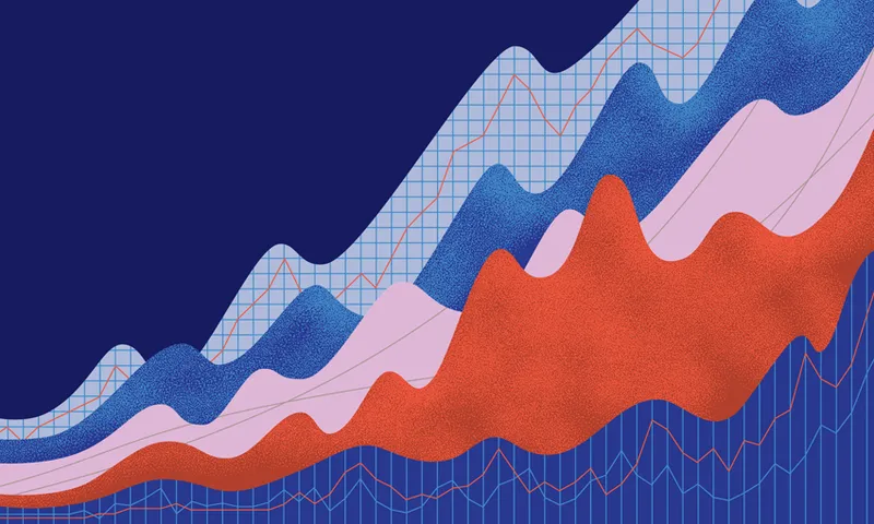 Abstract financial background
