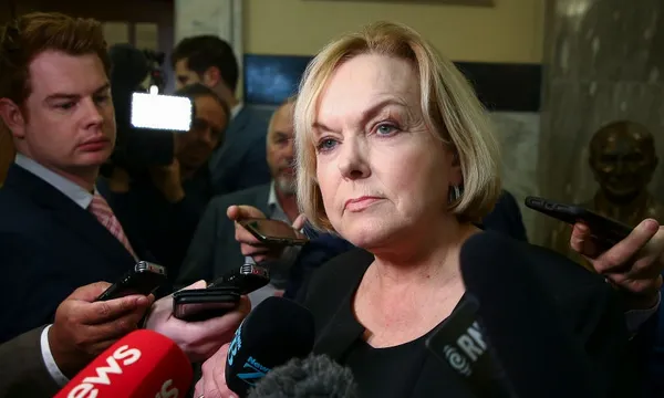 Judith Collins at parliament standup getty