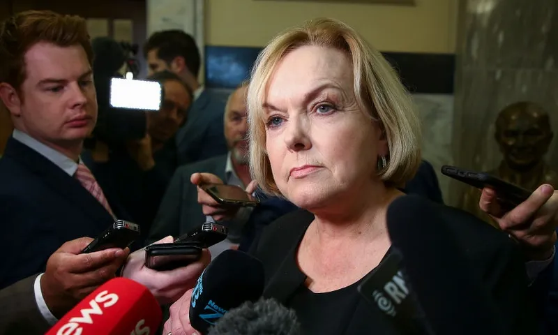 Judith Collins at parliament standup getty