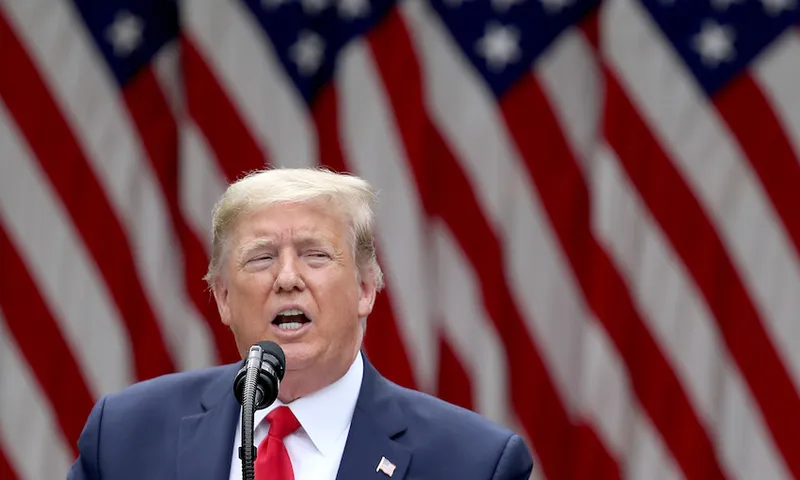 President Trump Holds Press Conference In White House Rose Garden
