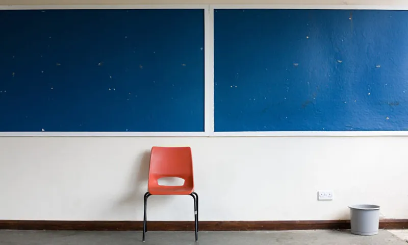 Empty classroom
