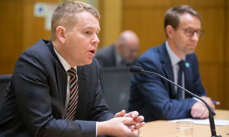 Chris Hipkins Ashley Bloomfield health select committee getty