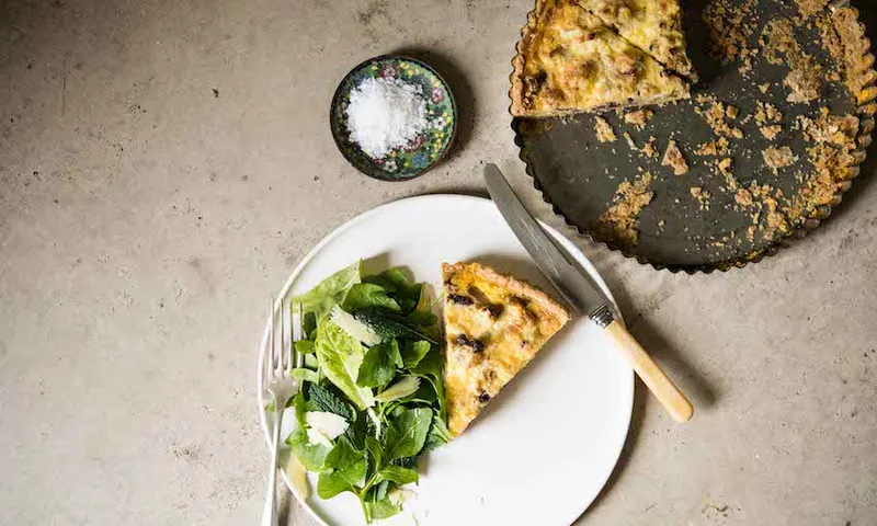 Cauliflower, Onion & Olive Tart (1 of 1)