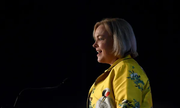 Prime Minister Jacinda Ardern And Opposition Leader Judith Collins Speak At Business NZ Election Conference