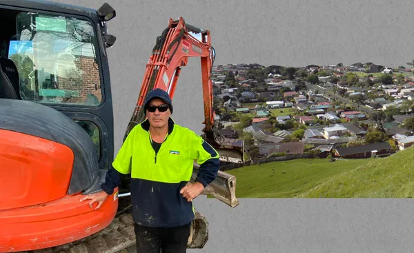 man and his digger