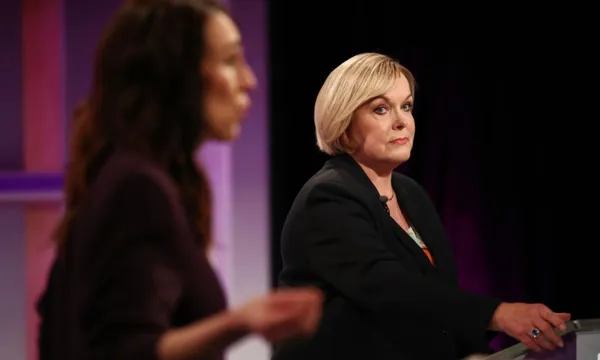 collins ardern tvnz debate 2020 getty