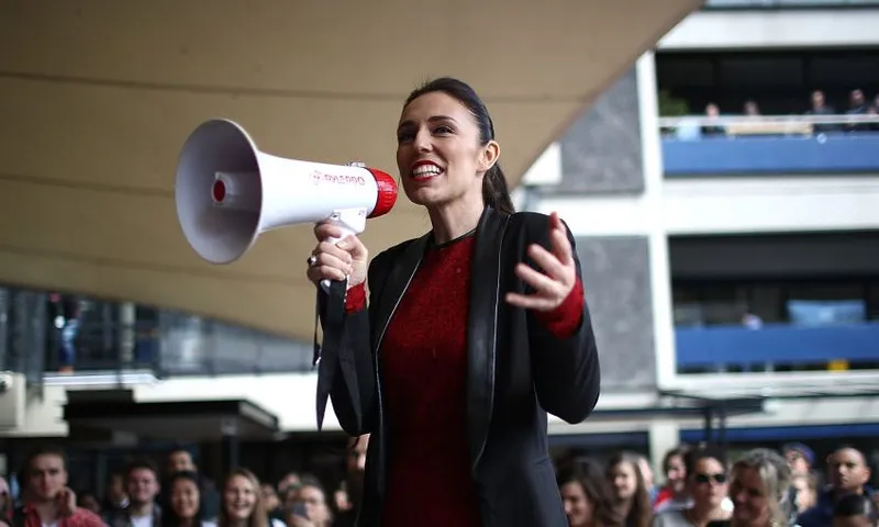Jacinda Ardern Campaigns As Labour Takes Lead In Polls