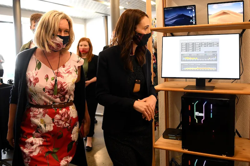 Prime Minister Jacinda Ardern Campaigns In Auckland Ahead Of General Election