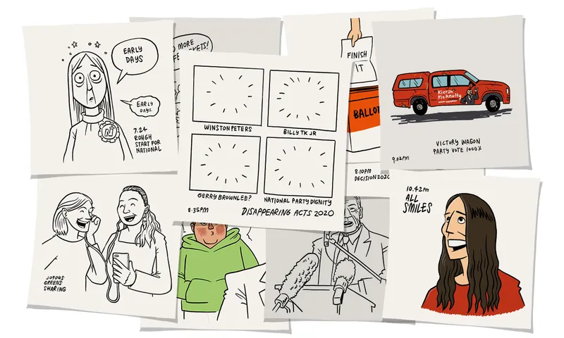 Election night sketches 2020 header