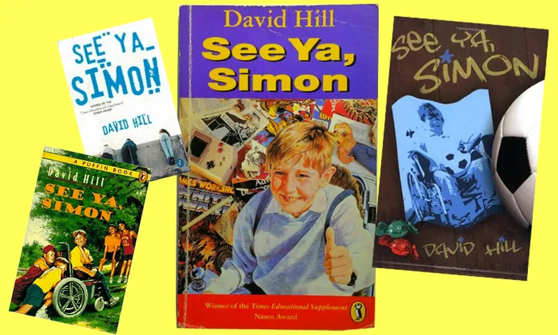 various covers of children's book See Ya, Simon, by David Hill