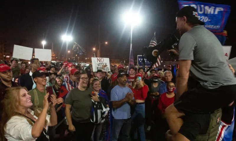 trump protest arizona after election getty