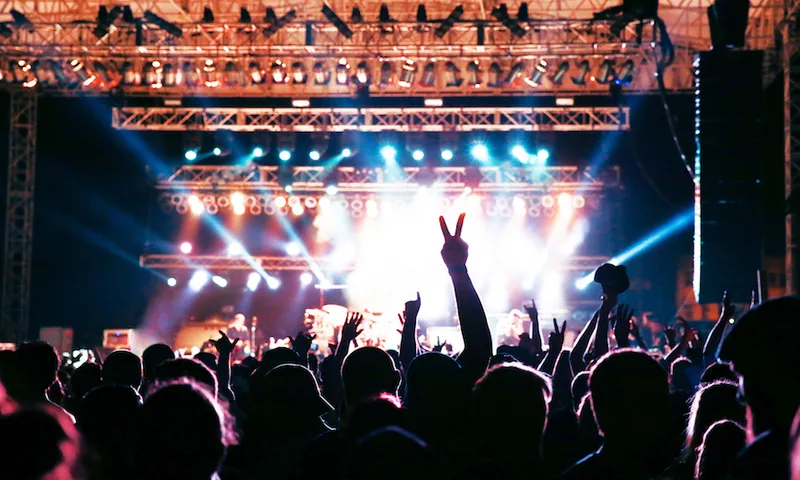 Concert Crowd Silhouette