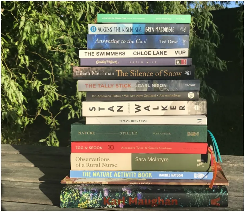 A stack of books