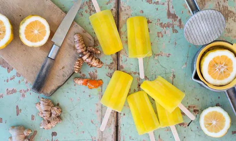 Lemon, Ginger & Turmeric Ice Blocks (1 of 1)