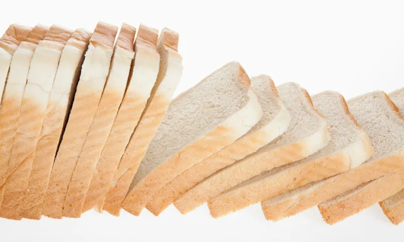 A loaf of sliced white bread