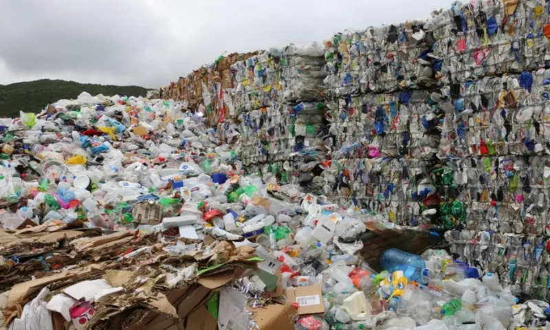 bales of mixed plastic for export wellington Nina Fowler rnz