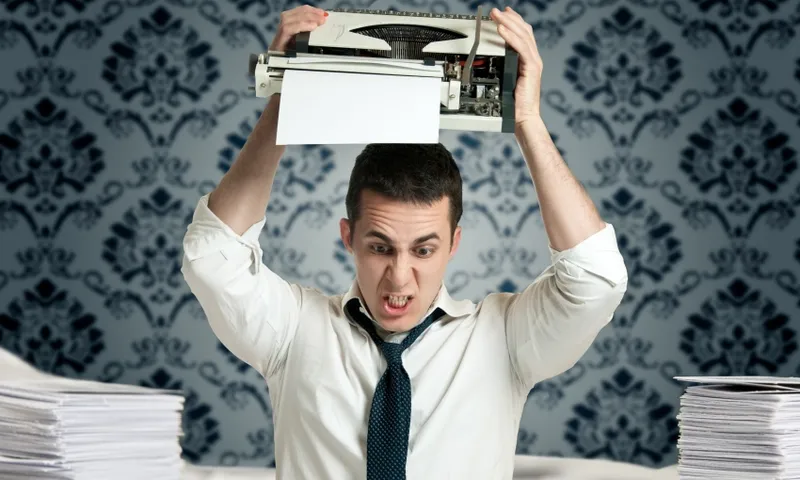 journalism stress typewriter getty
