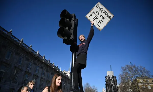 Schoolchildren Across The UK Go On Climate Strike