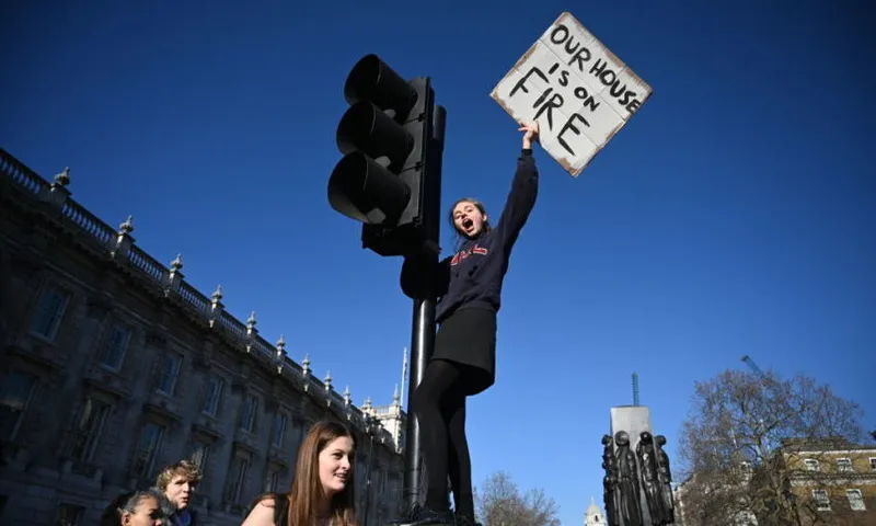 Schoolchildren Across The UK Go On Climate Strike