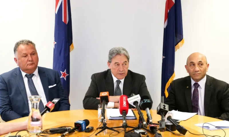 Shane Jones Winston Peters Ron Mark Getty