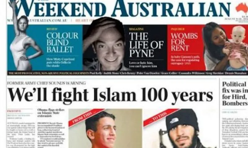 Weekend Australian islamophobic